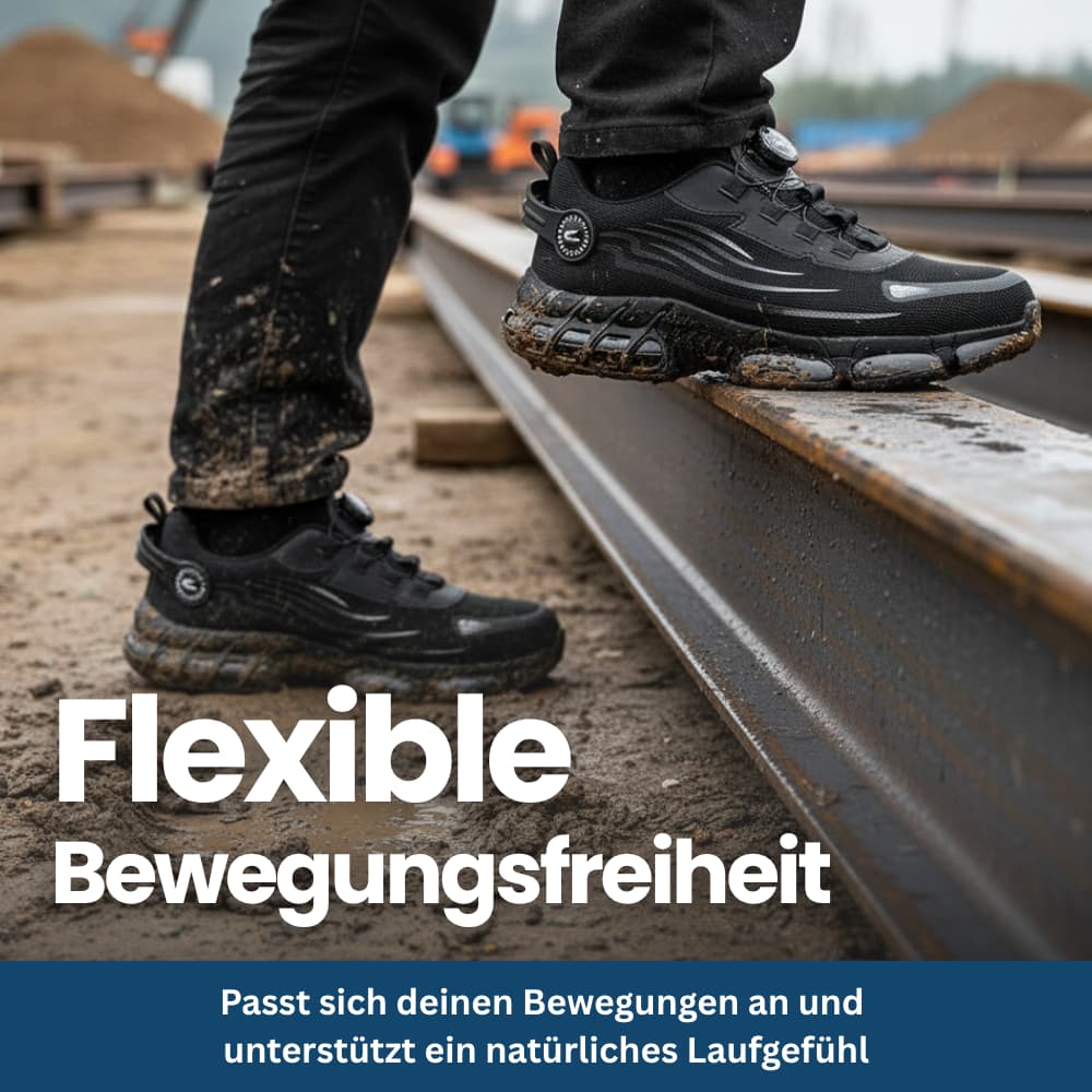 Sicherheits-Sneaker mit Stahlkappe & Drehverschluss