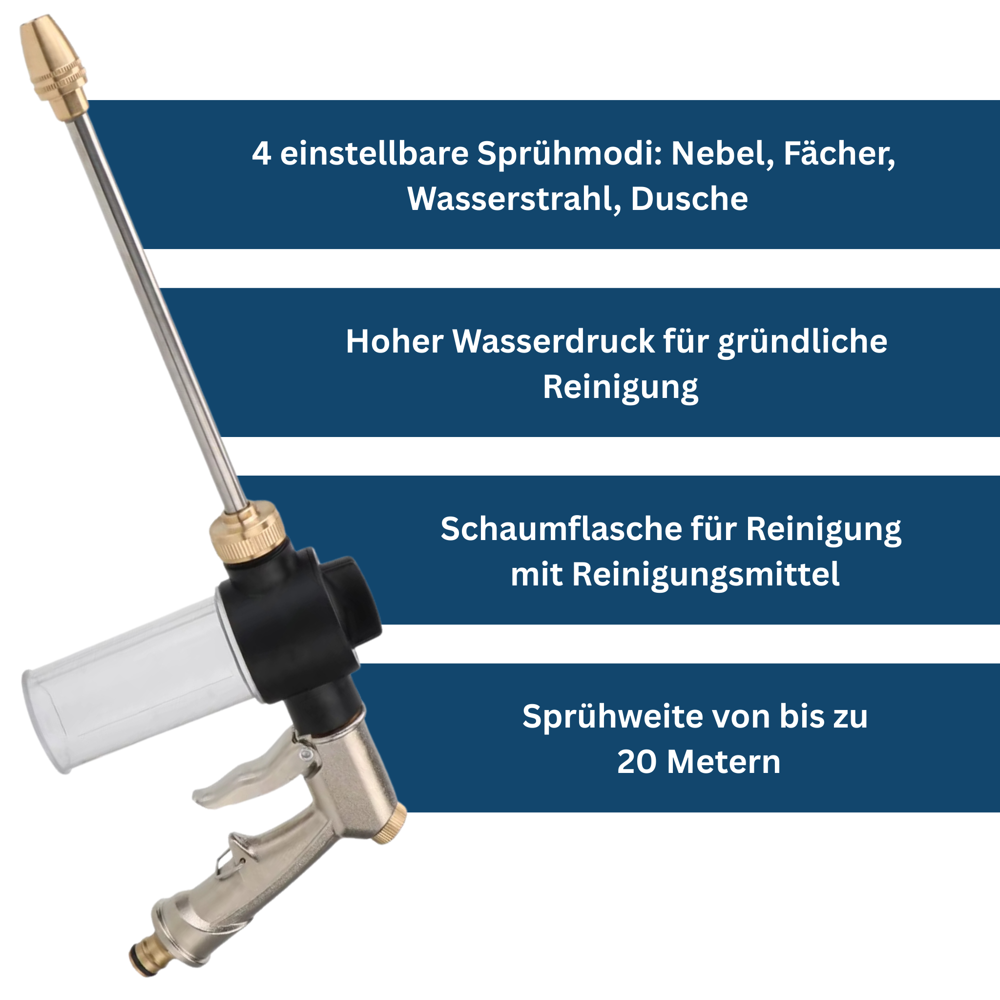 Powerwasher - Power-Hochdruckreiniger für jeden Gartenschlauch