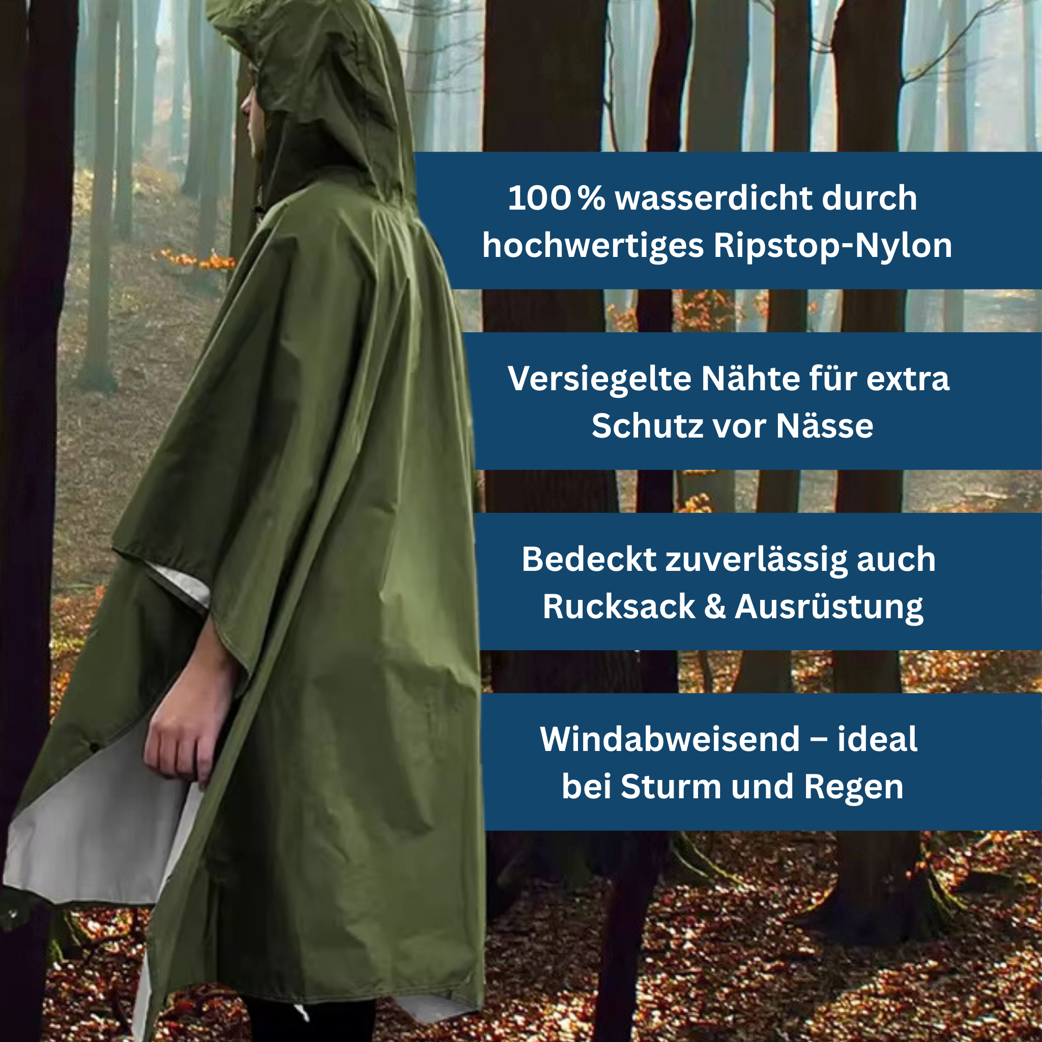 Allwetter 3-in-1 Poncho