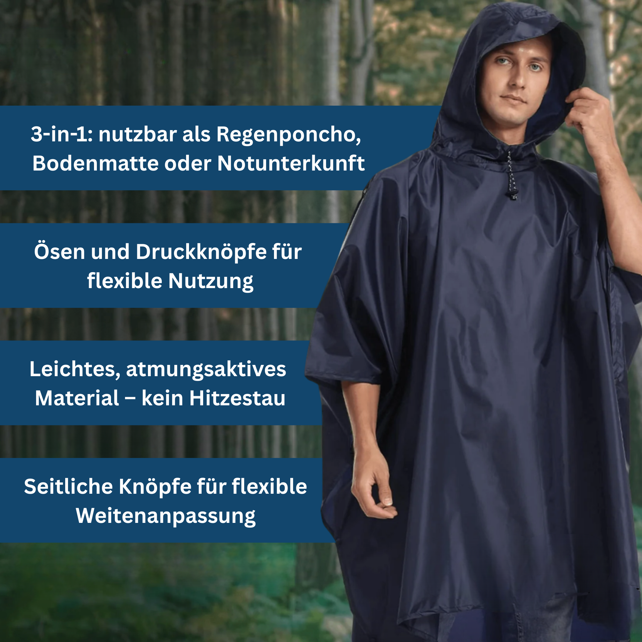 Allwetter 3-in-1 Poncho