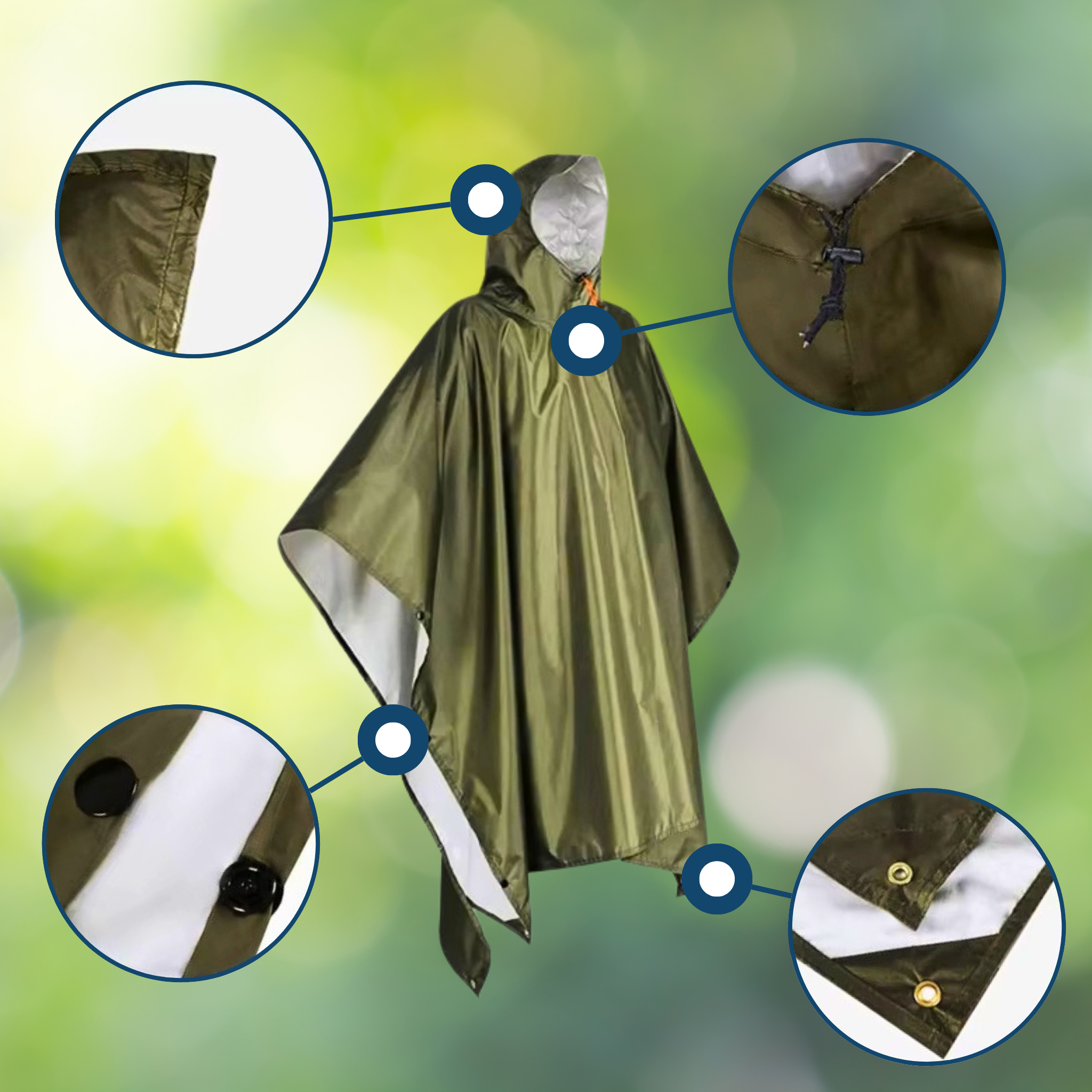 Allwetter 3-in-1 Poncho