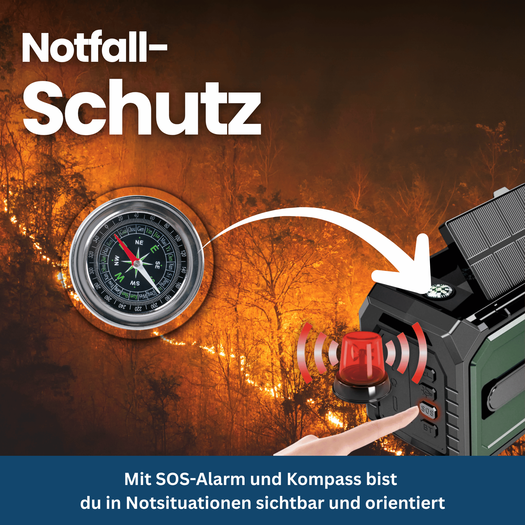 Survivor Max – Multifunktionsradio mit Solar, SOS & Powerbank