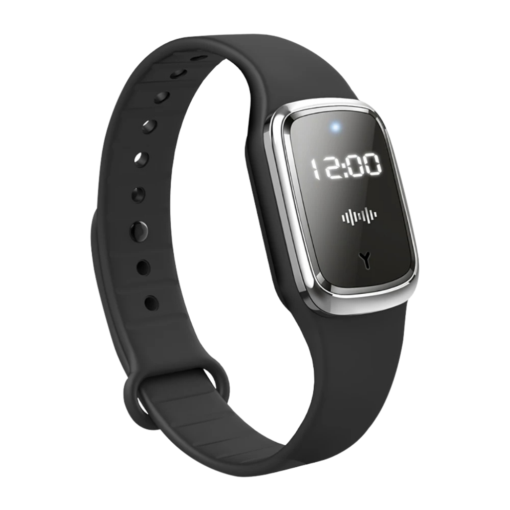 MückenSafe Ultraschall-Armband mit LED-Anzeige