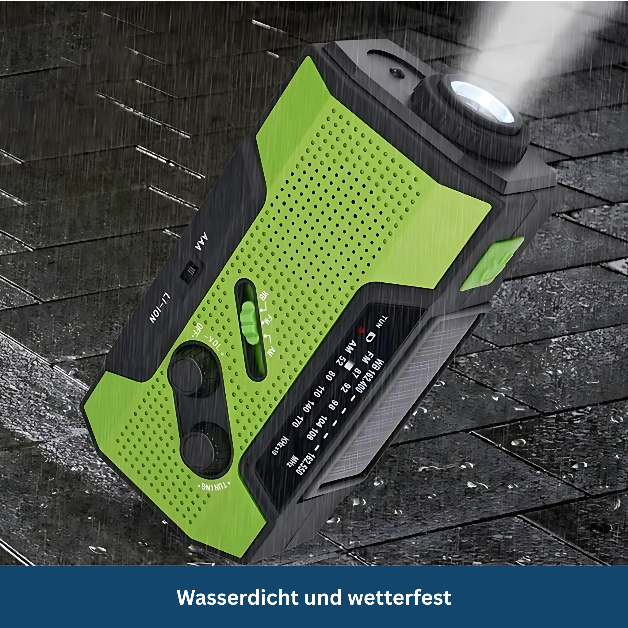 Solar Notfallradio – All-in-One mit 2000mAh Power-Akku