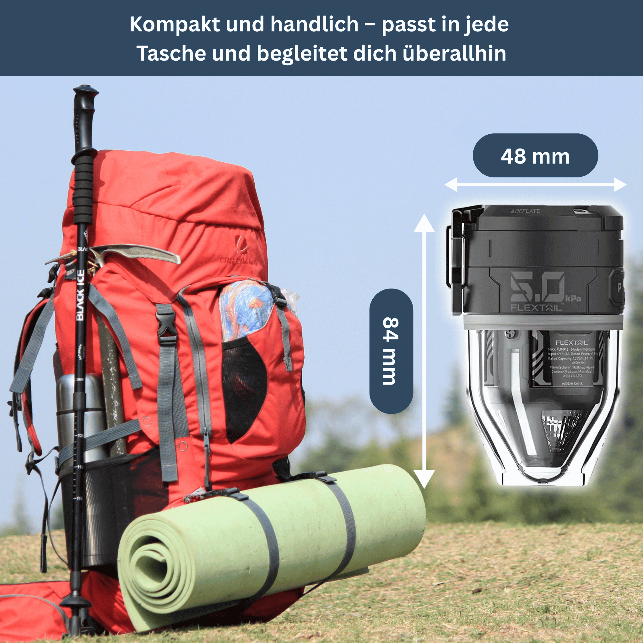 Mini-Pumpe Pro – kompakt & kraftvoll