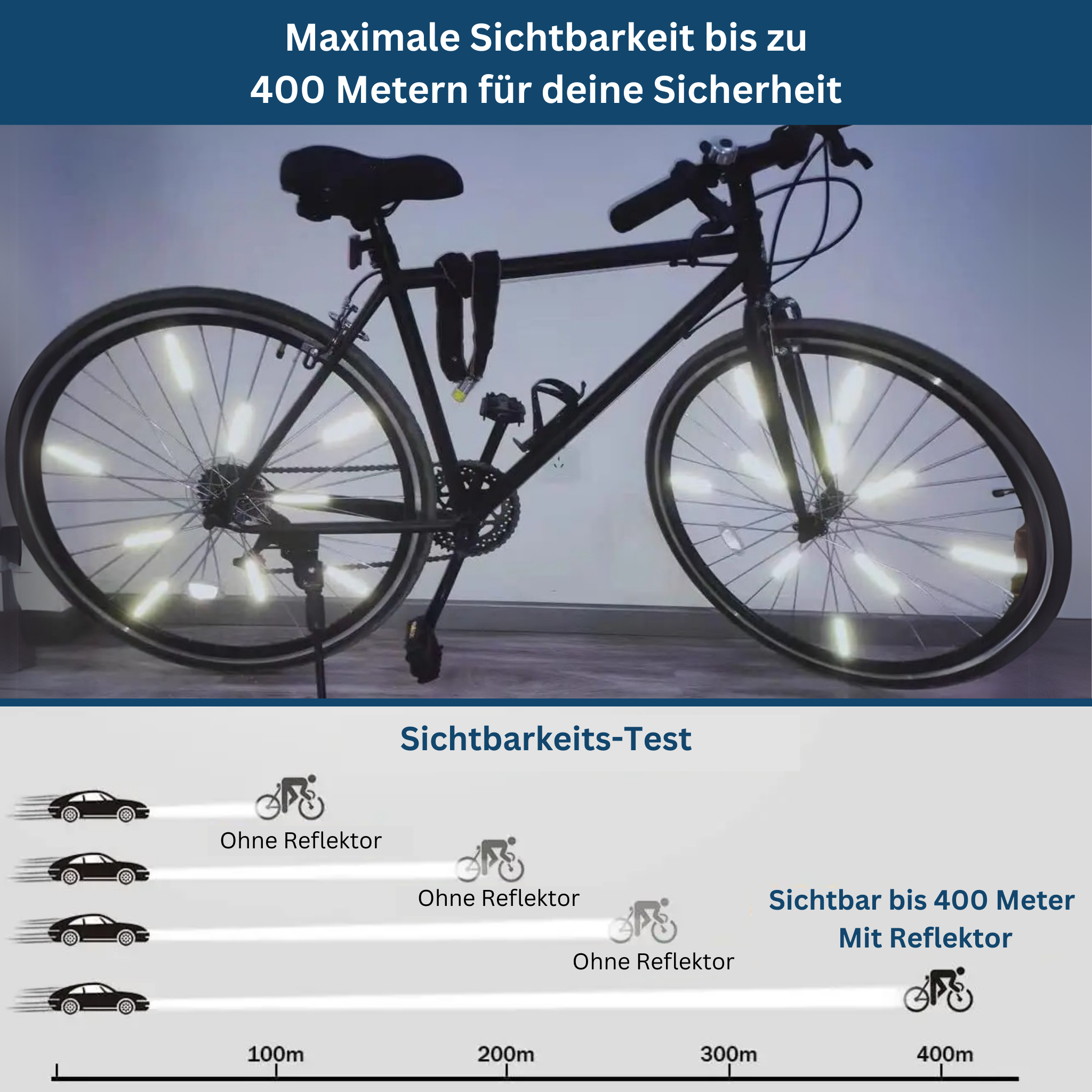 Speichenreflektoren 12er-Set