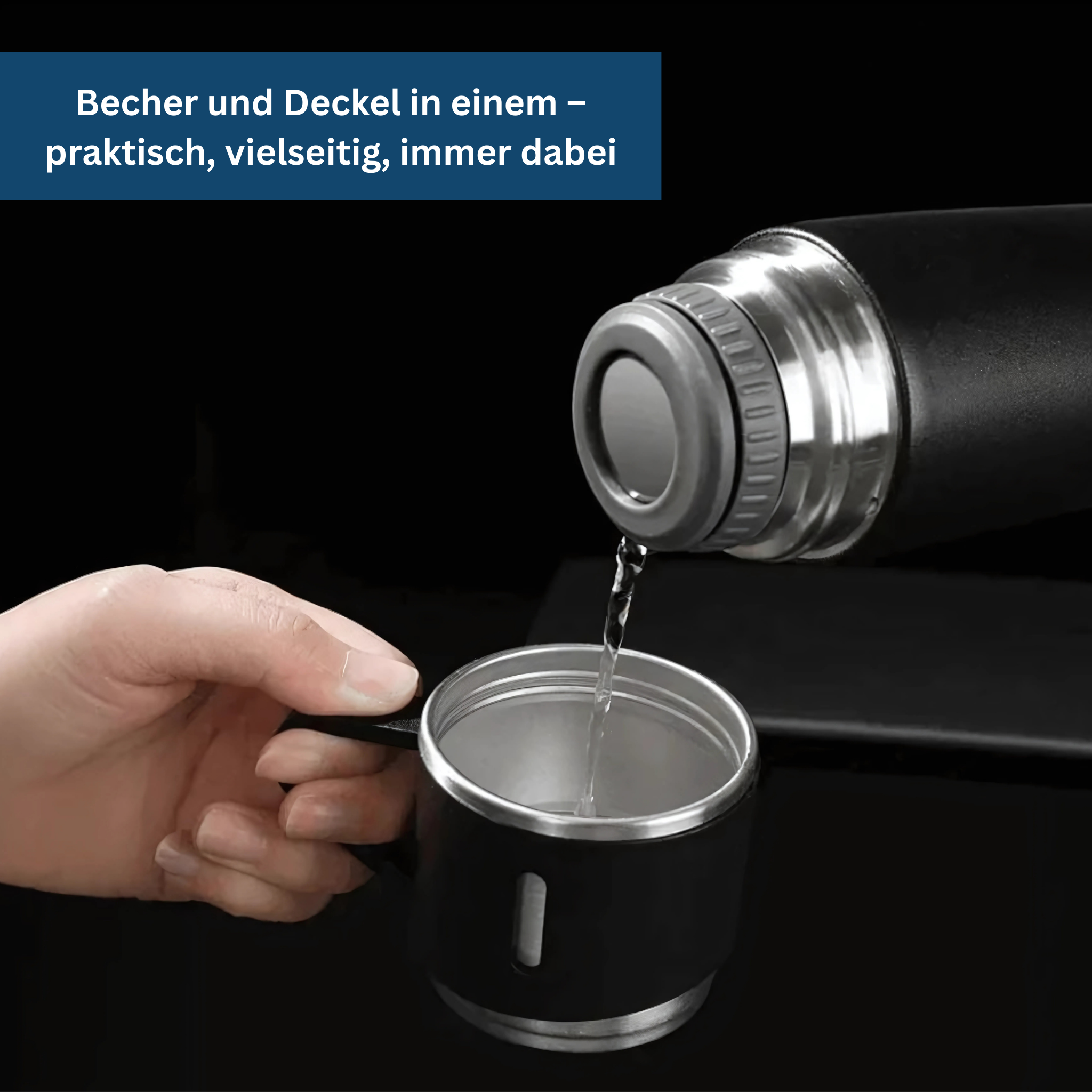 Thermosflasche aus Edelstahl – vakuumisoliert & robust