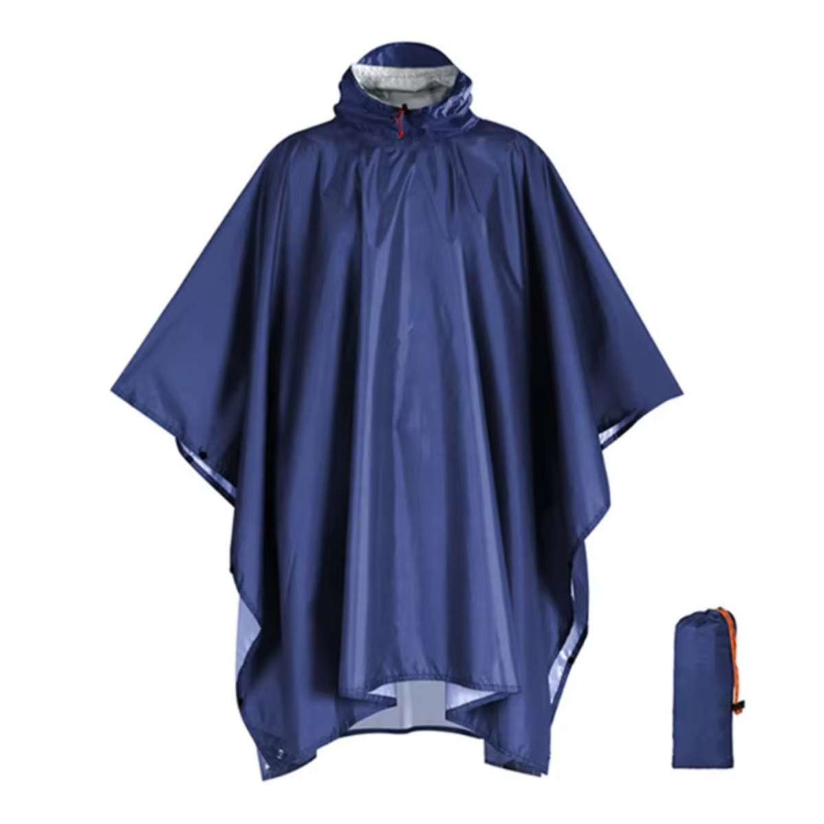 Poncho Marineblau