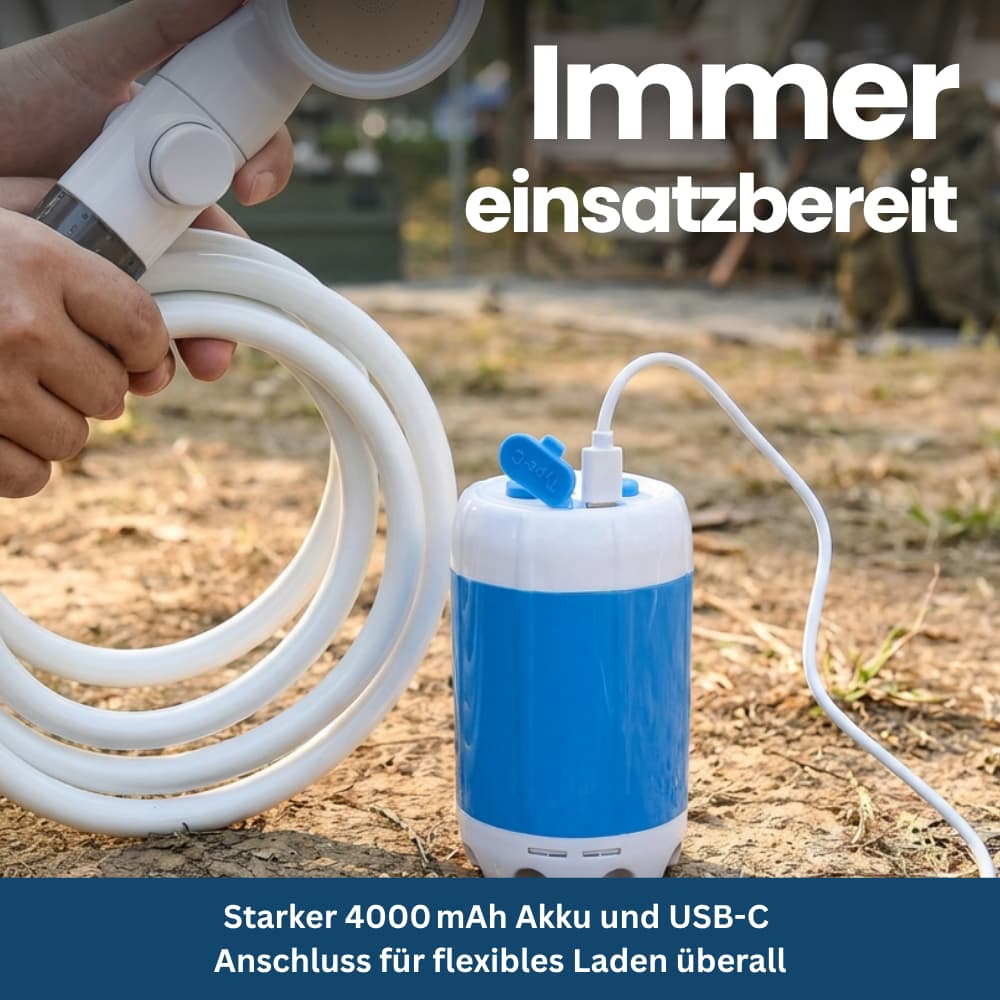 TravelShower – Mobile Dusche für Camping & Outdoor