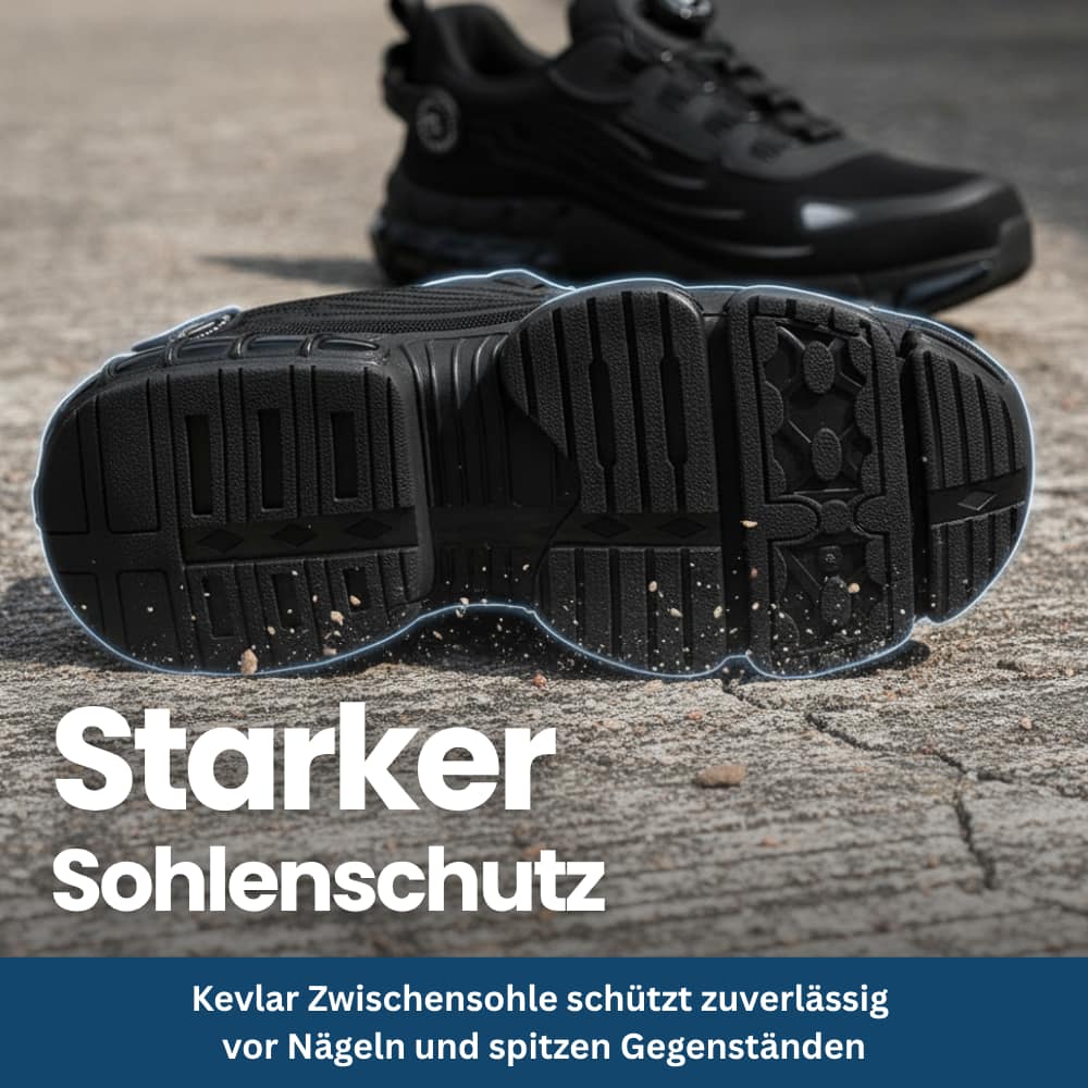 Sicherheits-Sneaker mit Stahlkappe & Drehverschluss