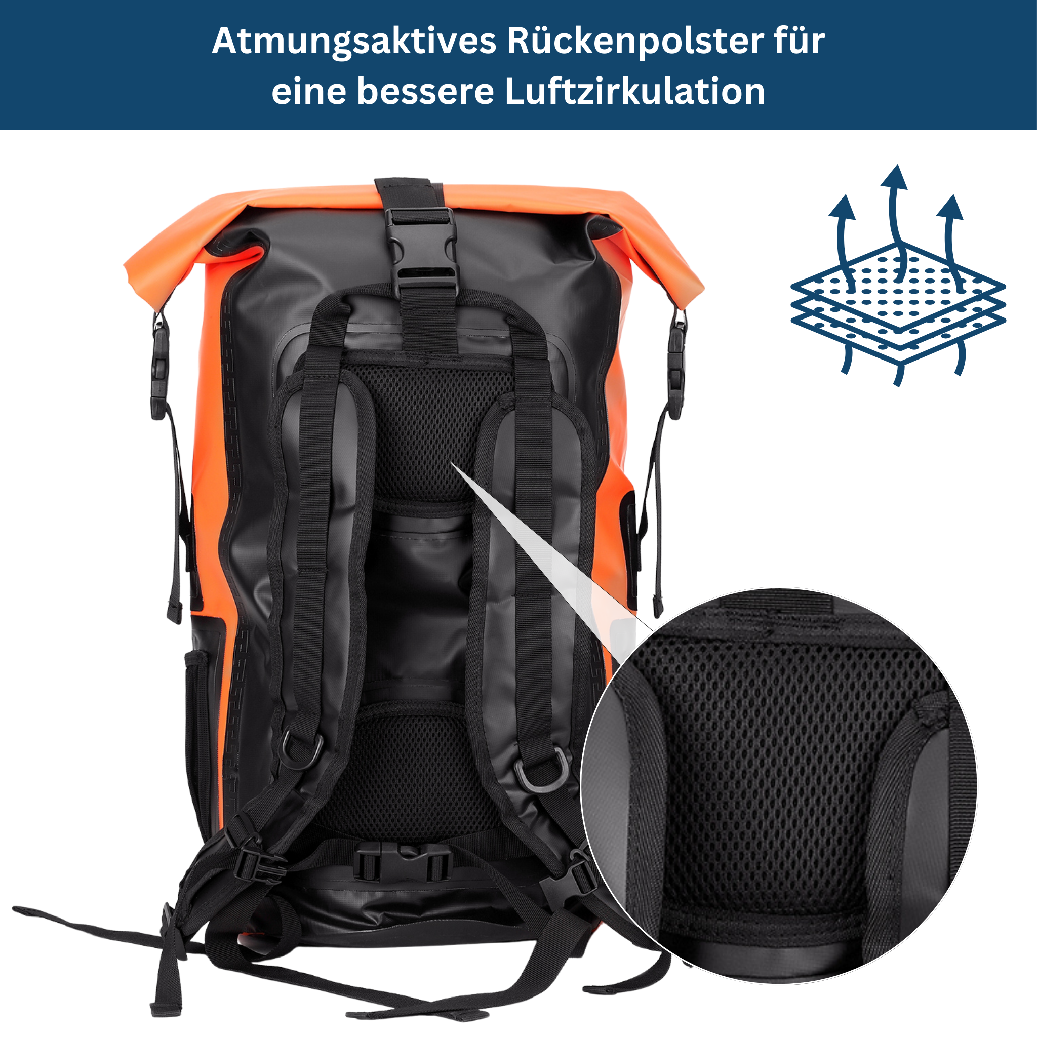 Wasserdichter Outdoor-Rucksack 35L