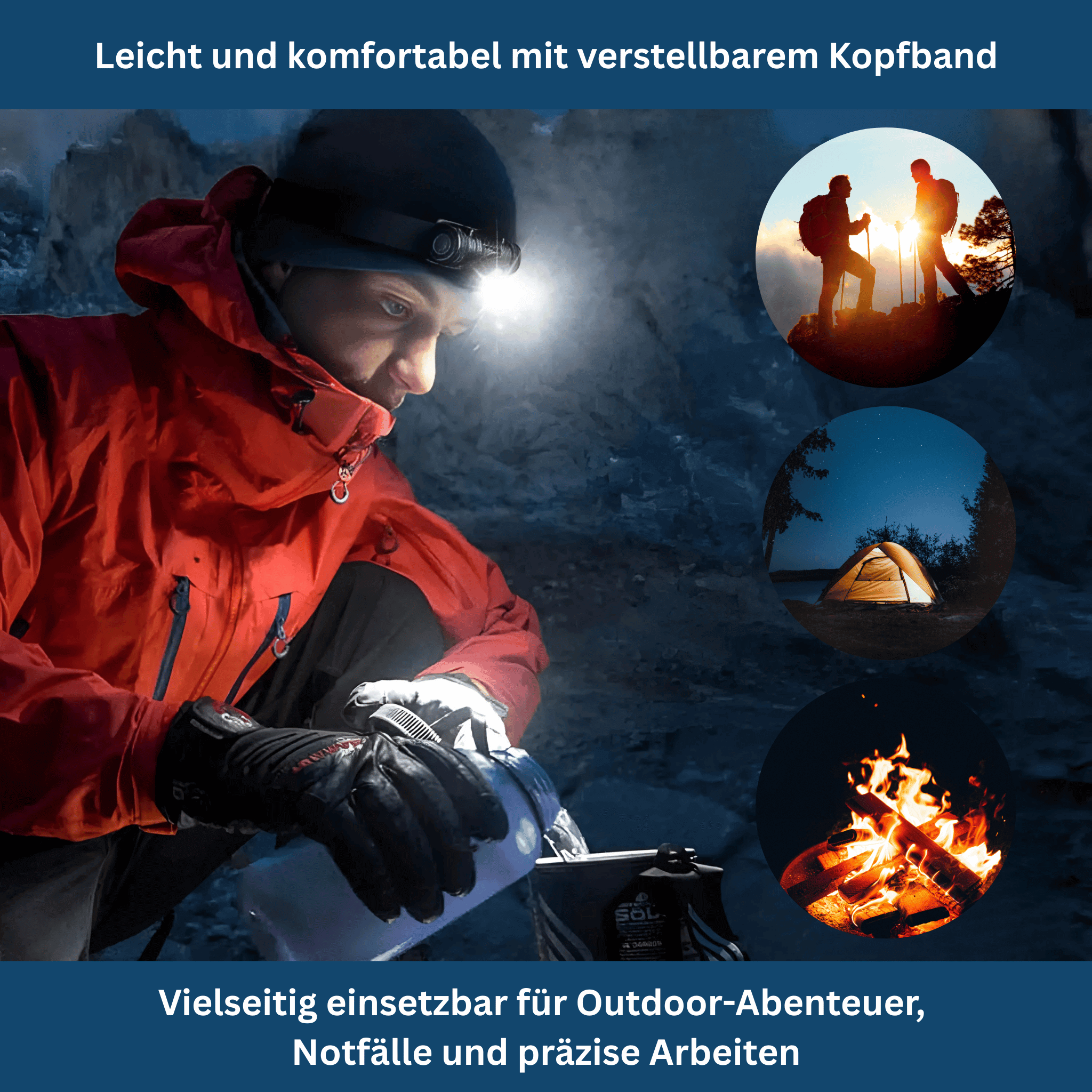 Stirnlampe Explorer