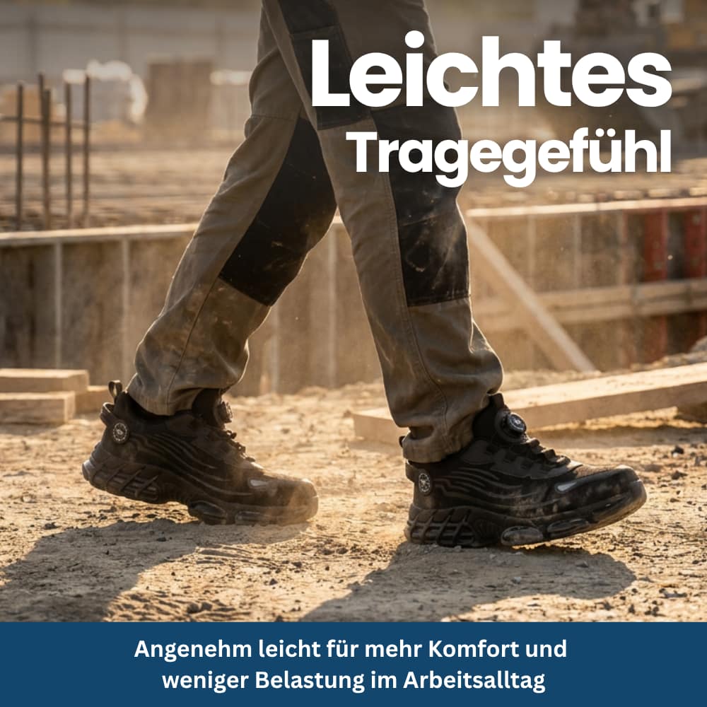 Sicherheits-Sneaker mit Stahlkappe & Drehverschluss