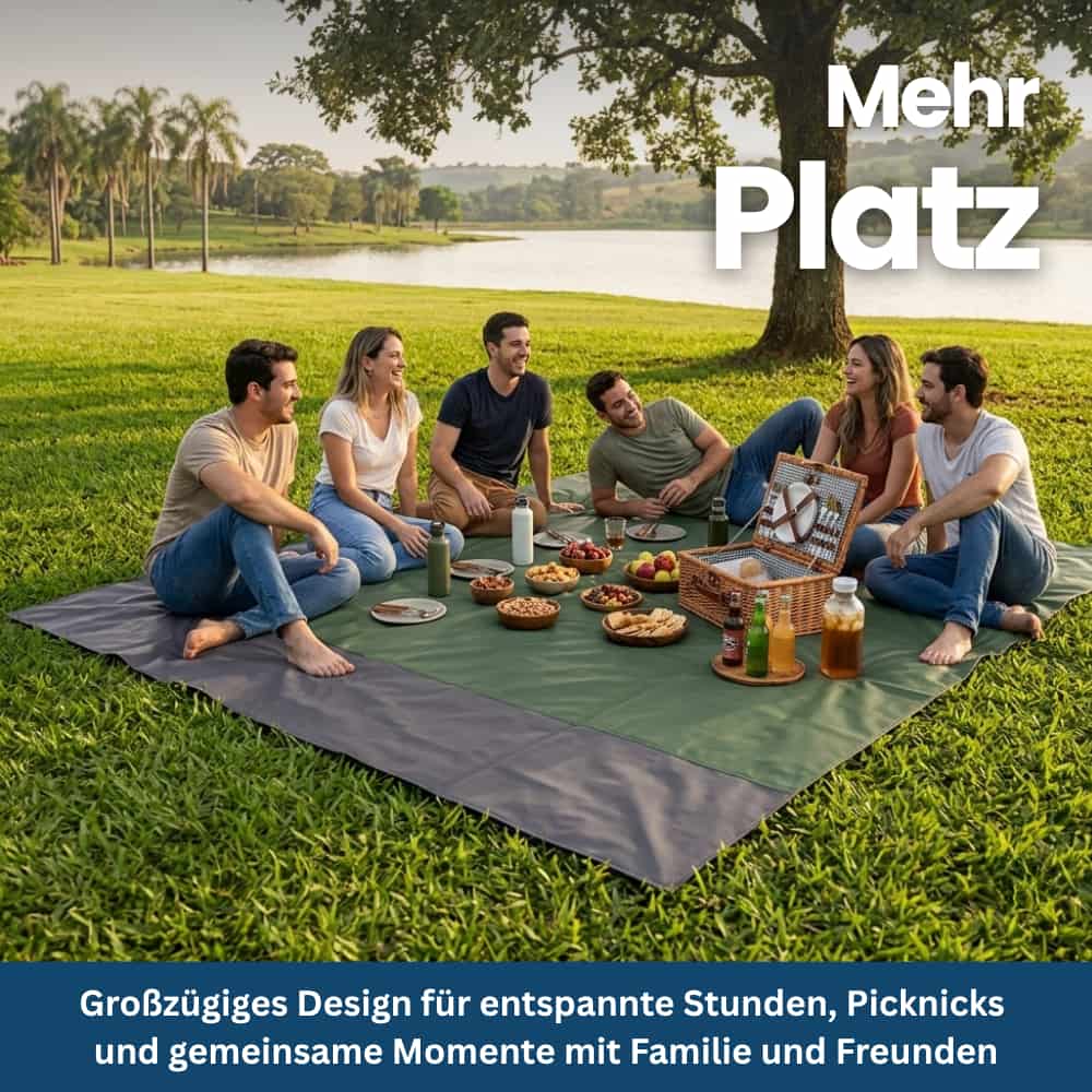 Sandabweisende & wasserdichte Strand- und Picknickdecke