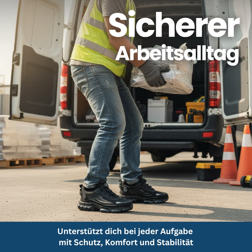 Sicherheits-Sneaker mit Stahlkappe & Drehverschluss