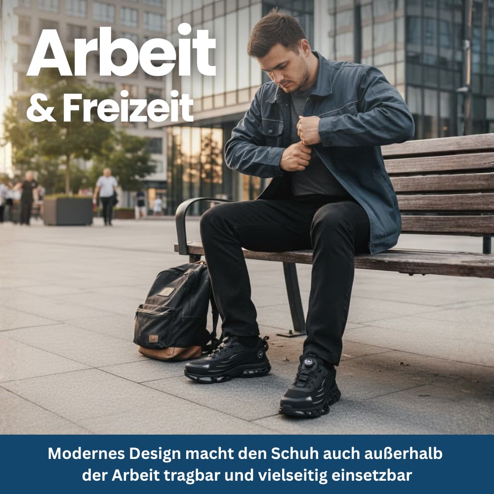 Sicherheits-Sneaker mit Stahlkappe & Drehverschluss