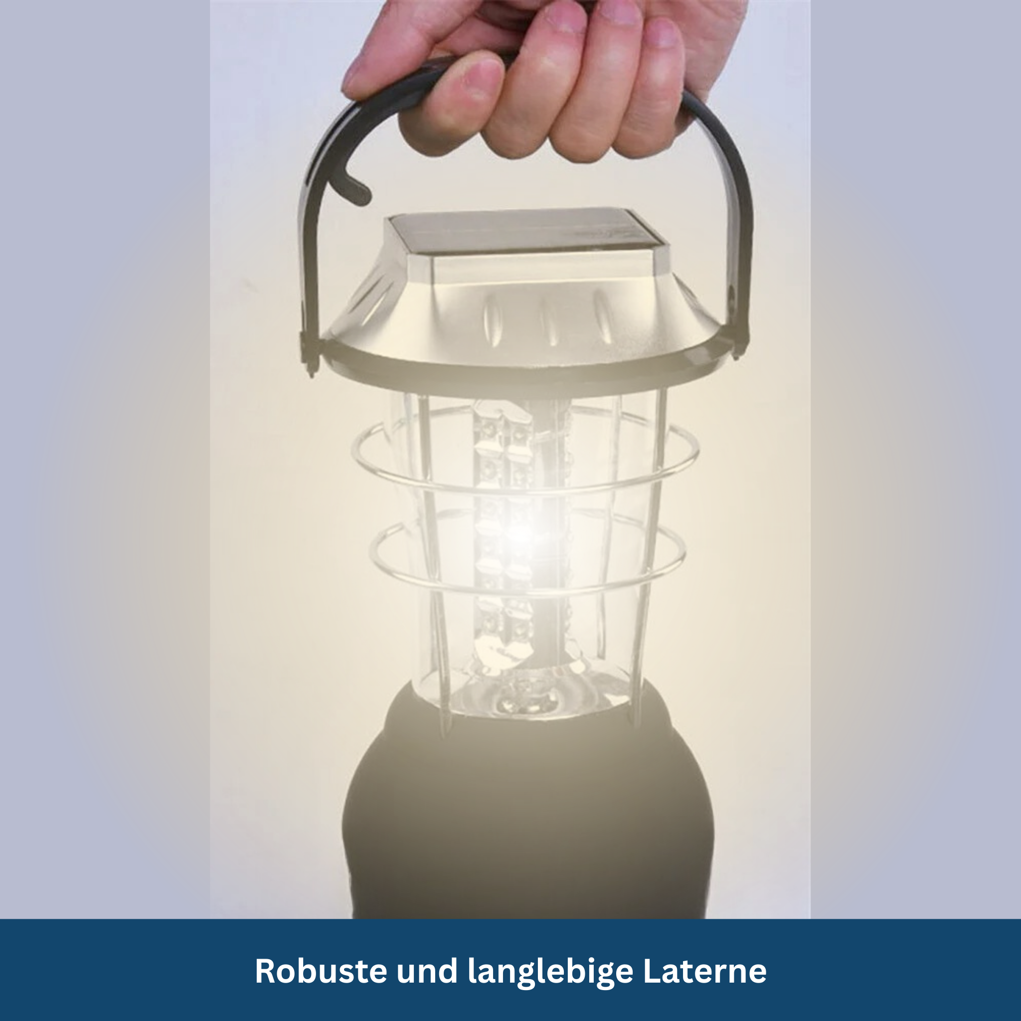 Solarbetriebene Notfall- & Campinglaterne