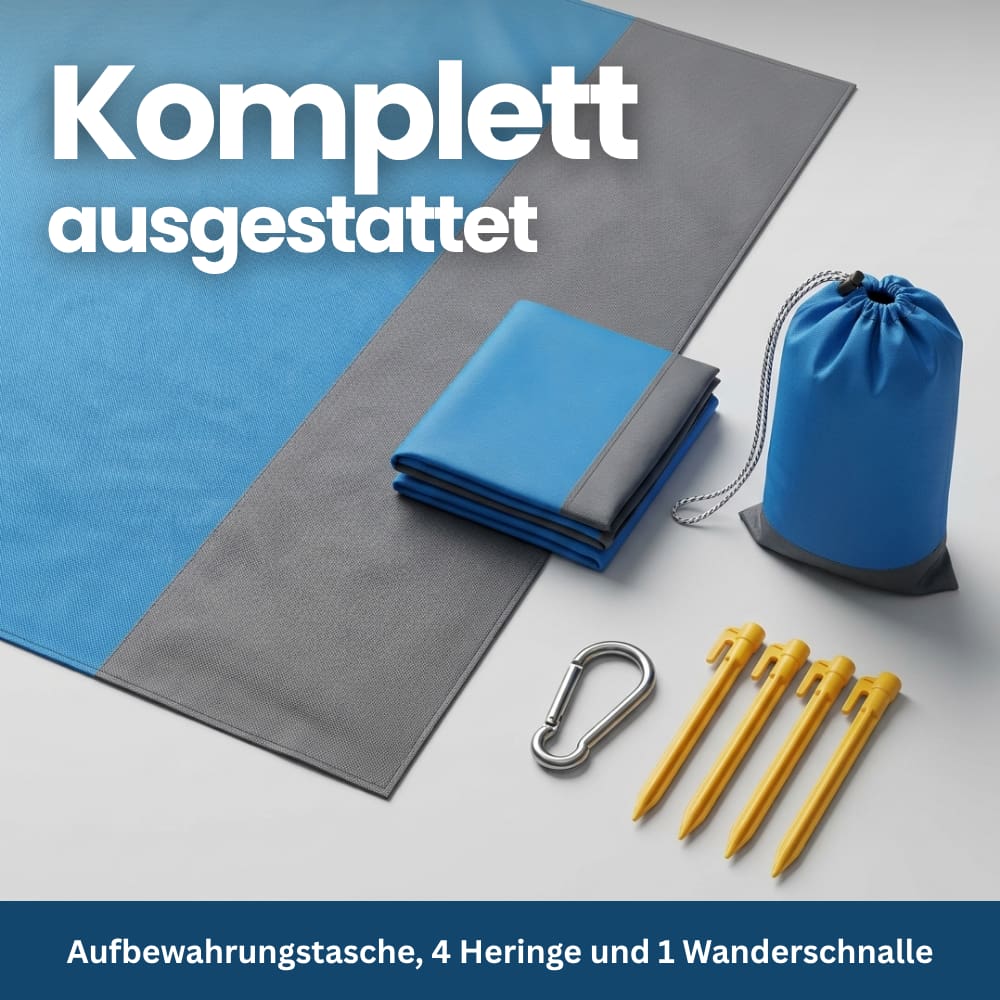 Sandabweisende & wasserdichte Strand- und Picknickdecke