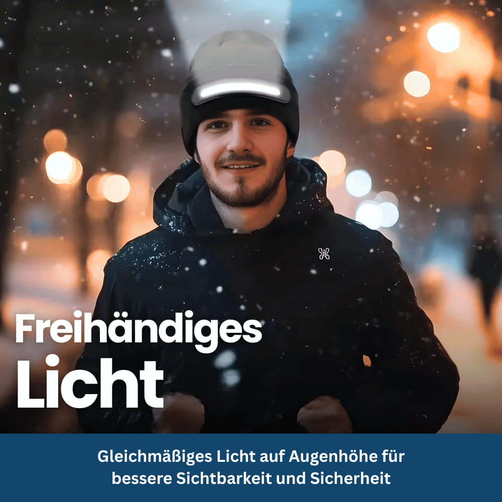 BeamTune – Stirnlampenmütze mit Bluetooth-Musikfunktion