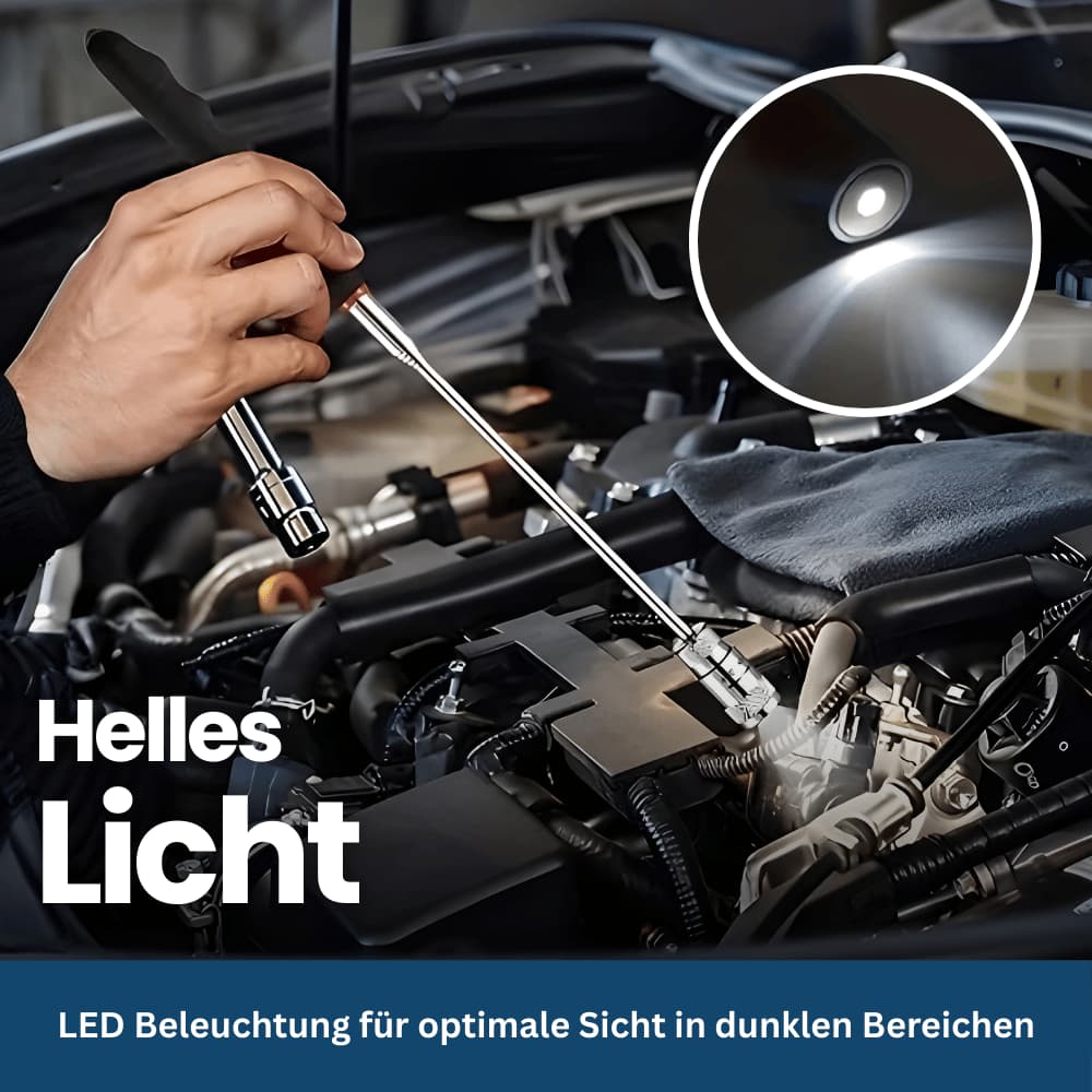 MagniGrip Pro – Teleskop-Magnet mit LED