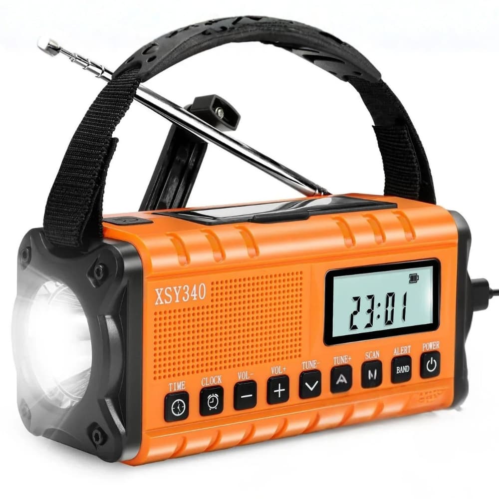 TrailGuard 10K – Solar-Radio & Taschenlampe mit Handkurbel