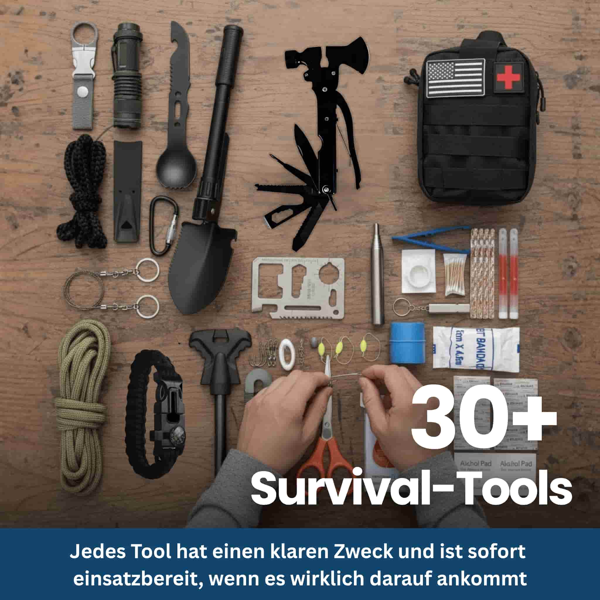 Tactical Notfallrucksack – 30+ Survival Tools kompakt vereint