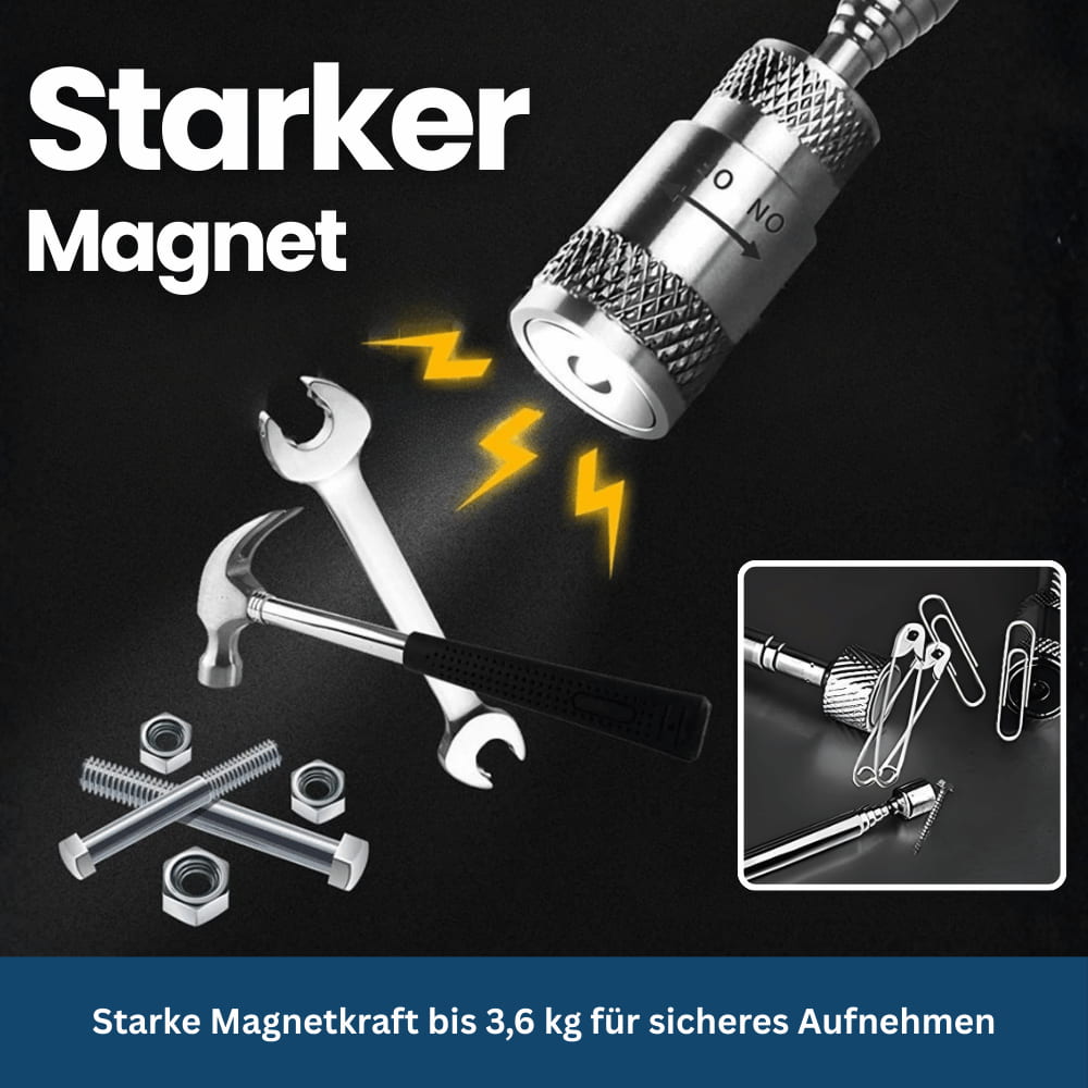 MagniGrip Pro – Teleskop-Magnet mit LED