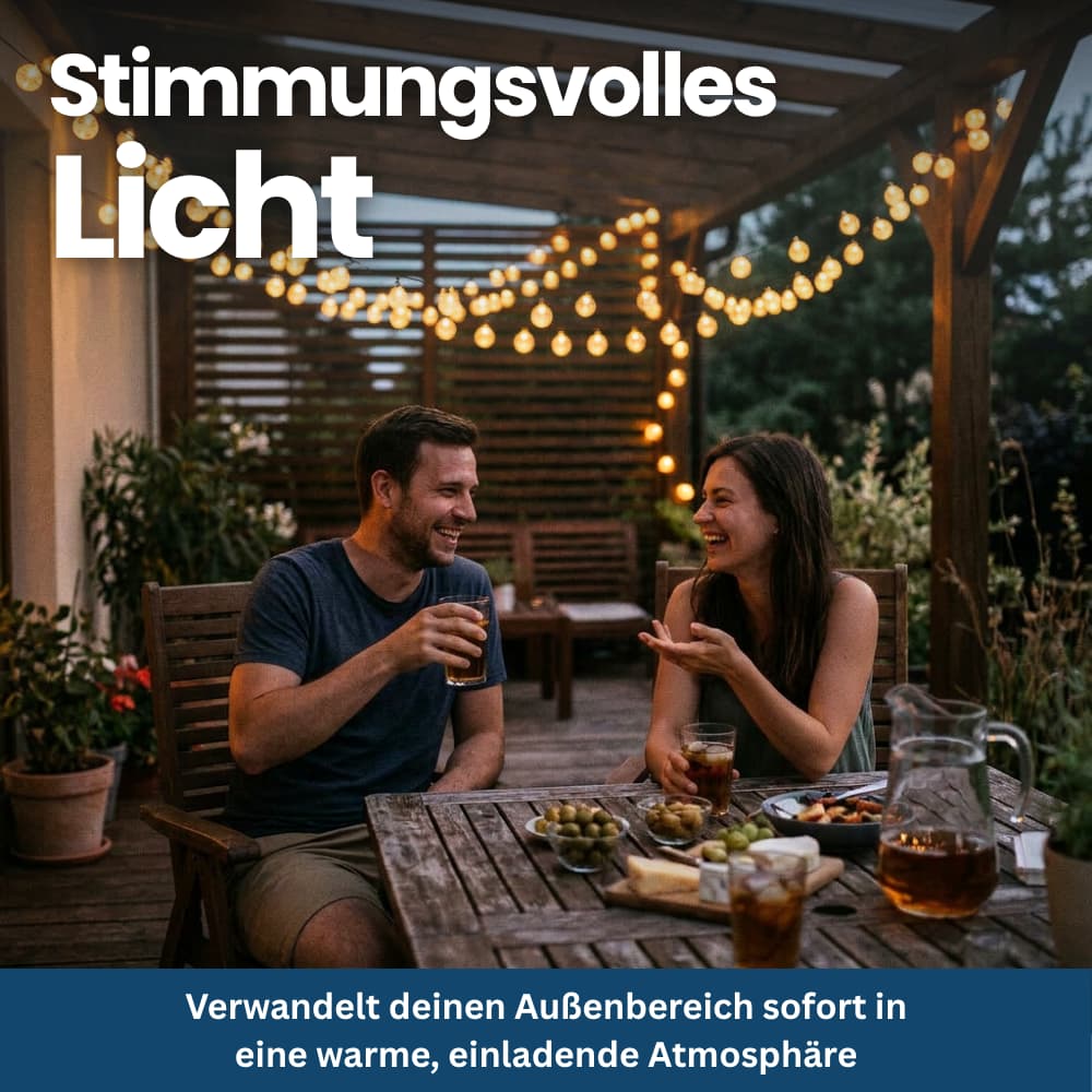 Solar Kristall Lichterkette