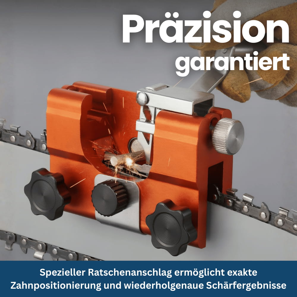 Mobiles Sägeketten-Schärfgerät