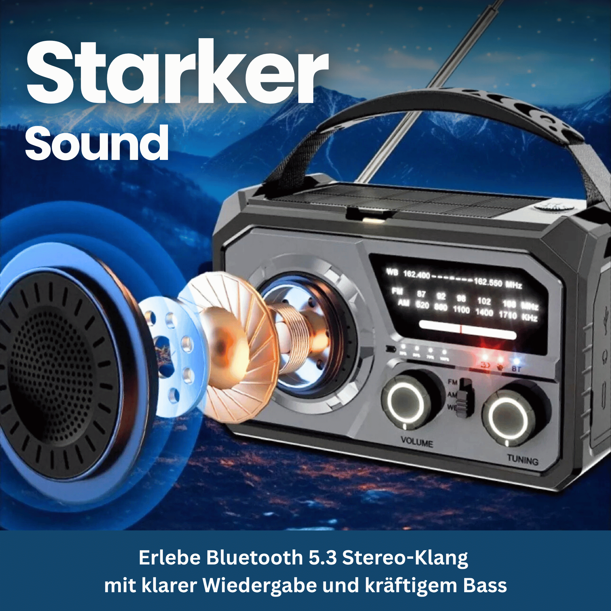 Survivor Max – Multifunktionsradio mit Solar, SOS & Powerbank