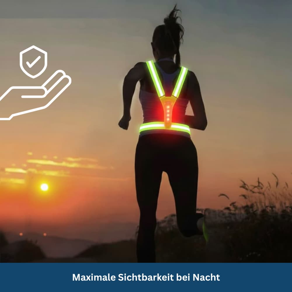 LED-Sicherheitsweste – Sichtbar & Sicher