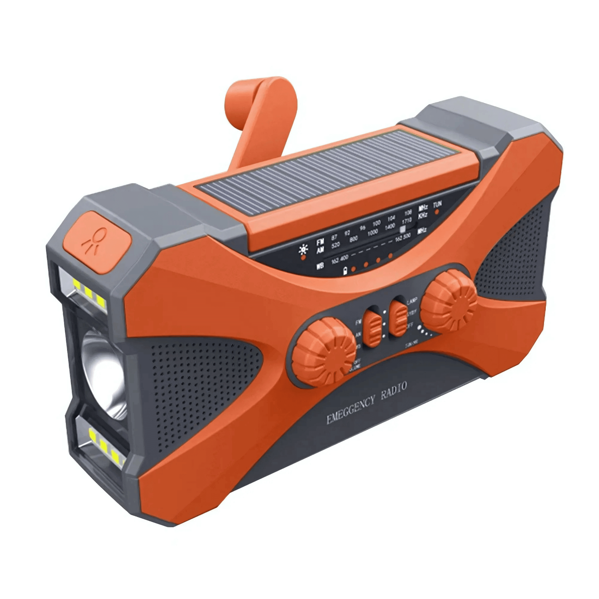 Power Notfallradio 10.000mAh – Solar, Kurbel, LED & SOS