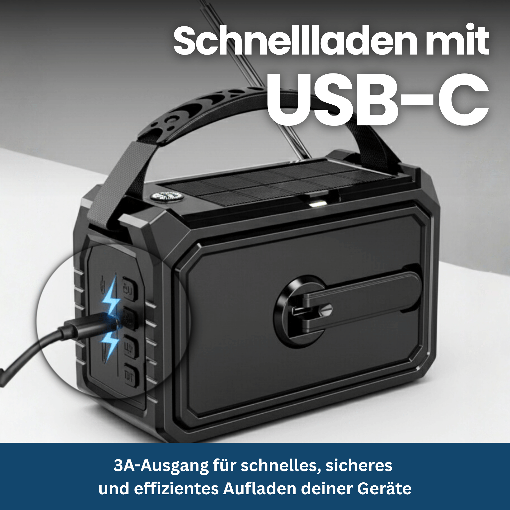 Survivor Max – Multifunktionsradio mit Solar, SOS & Powerbank