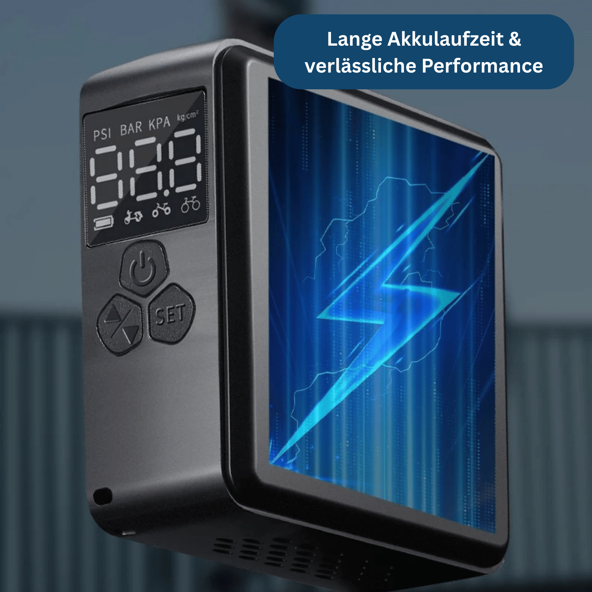 Elektrische Mini-Pumpe – Kompakt, stark & sofort startklar