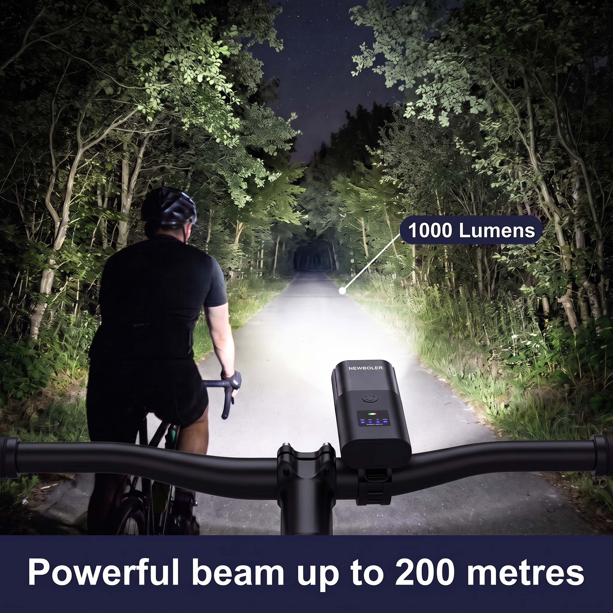 [en] Lumo Front Light – 1000 lumens, up to 200 m