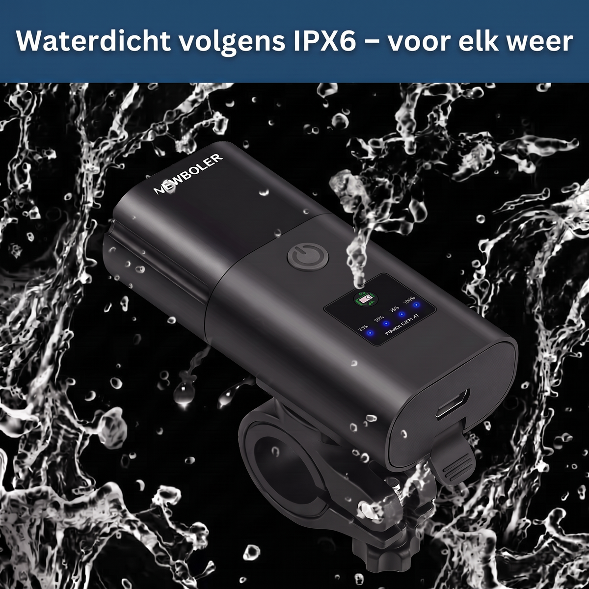 Lumo-koplamp – waterdicht volgens IPX6