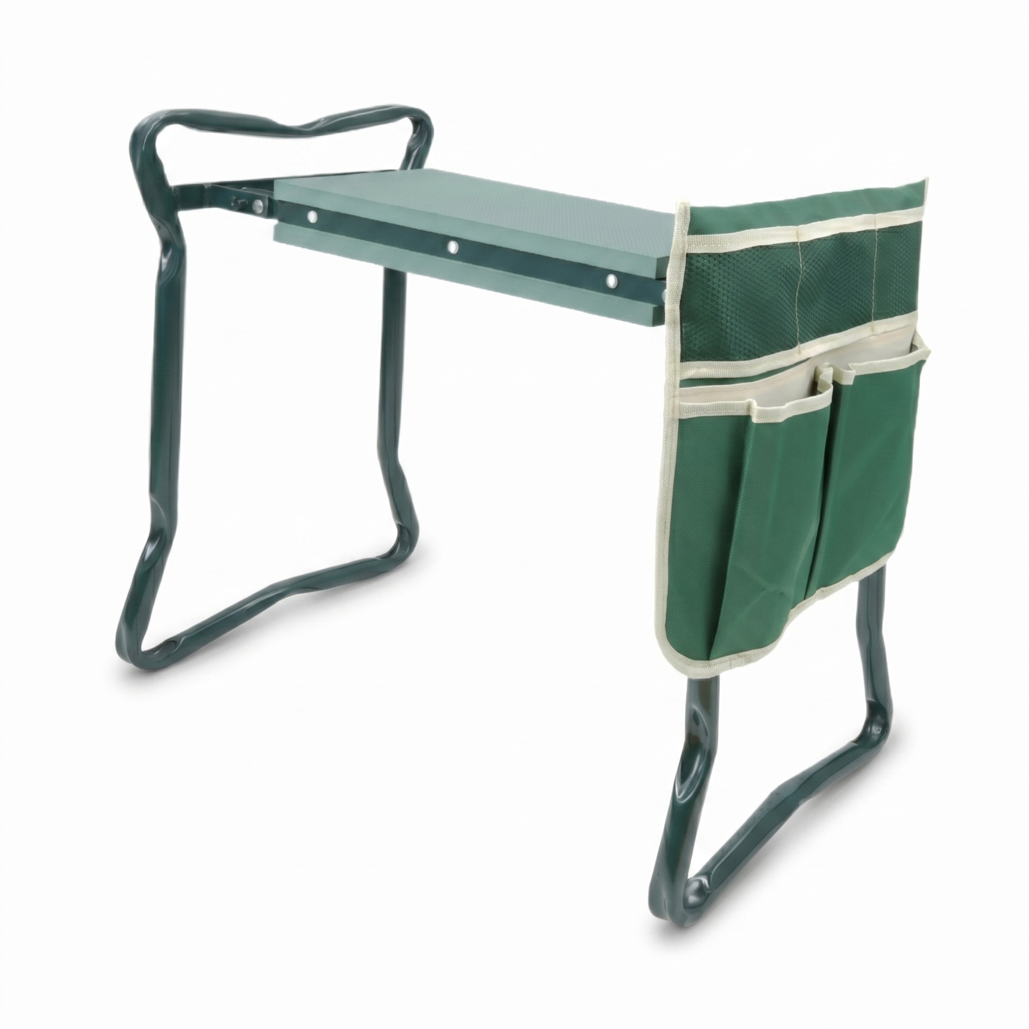 GartenFlex PRO – 2-in-1 Kniebank & Sitzhilfe mit Werkzeugtasche