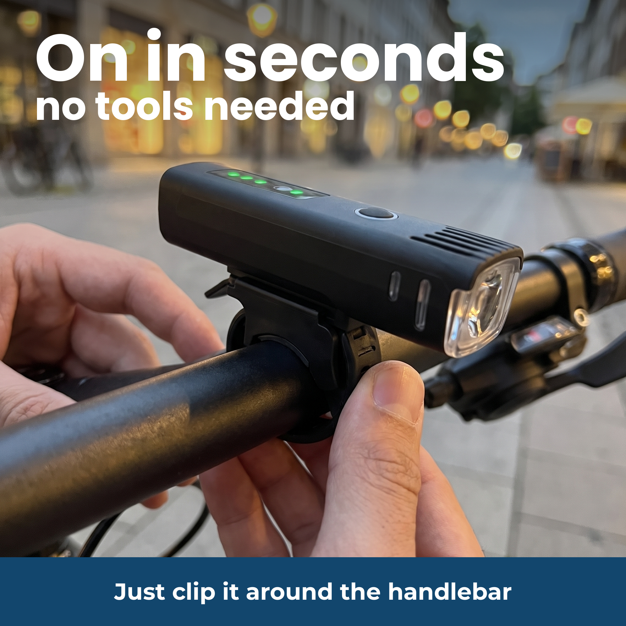 [en] Mounted in seconds without tools