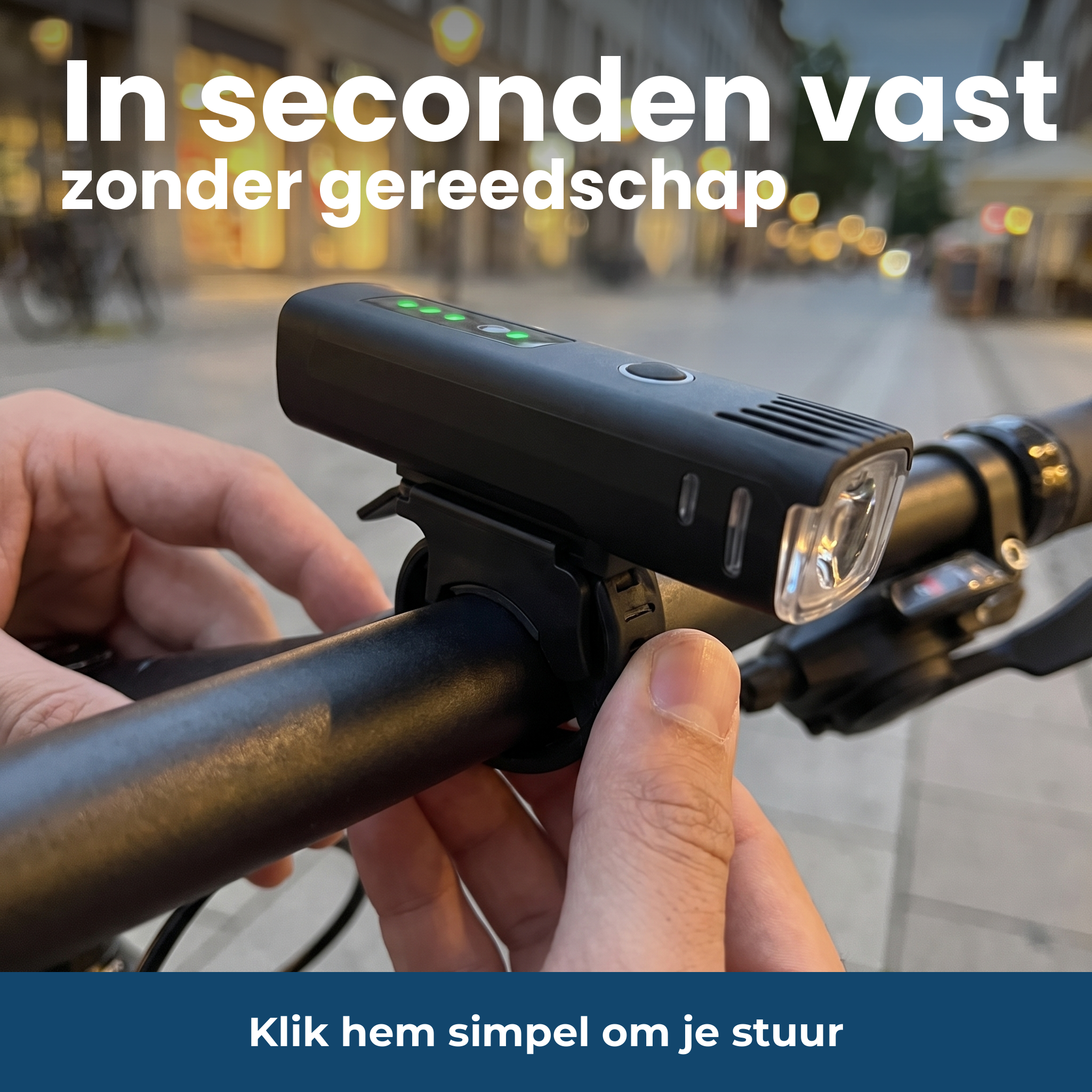 [nl] In seconden zonder gereedschap gemonteerd