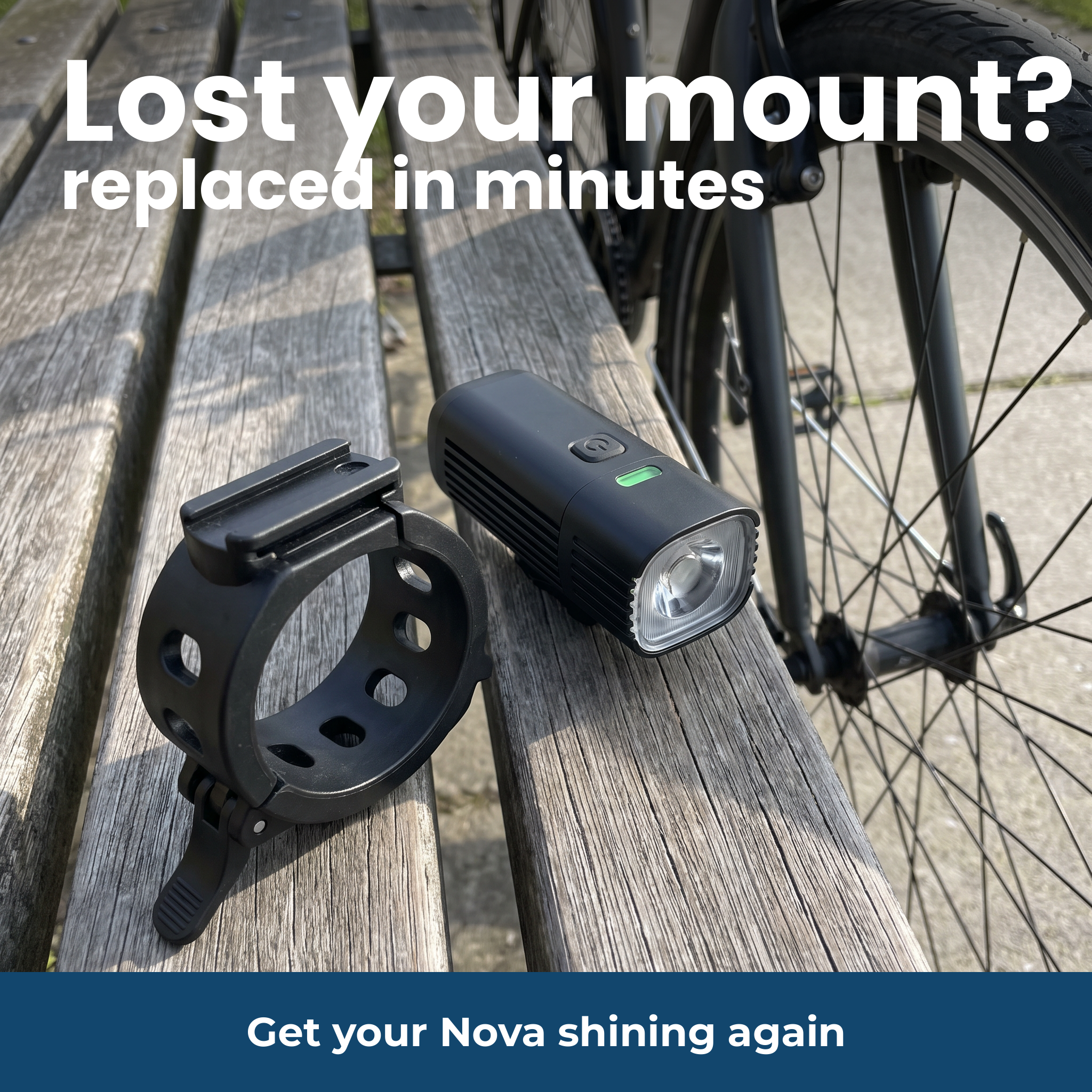 [en] Lost mount replaced in minutes