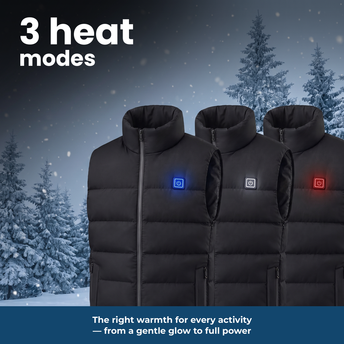 3 heat modes