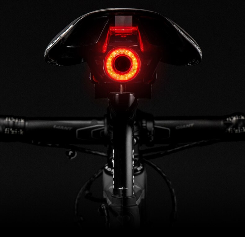 Smart Sensor Bremslicht Fahrrad Rücklicht USB Aufladen Wasserdichtes Fahrrad  Licht Fahrradzubehör